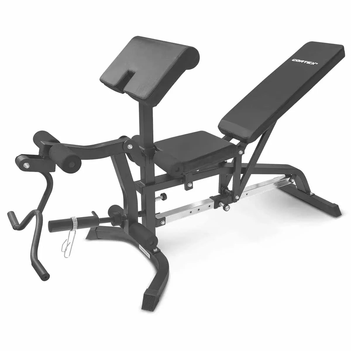 CORTEX BN-11 Exercise FID Bench + 85kg Olympic Tri-Grip Weight Plate and Dumbbell Package V572-CSBN-BN11-B