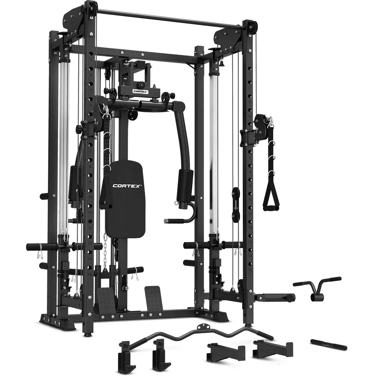 CORTEX PR5 Folding Power Rack with 90kg Standard Tri-Grip Weight & Bar Set V572-CSPR-PR5-A