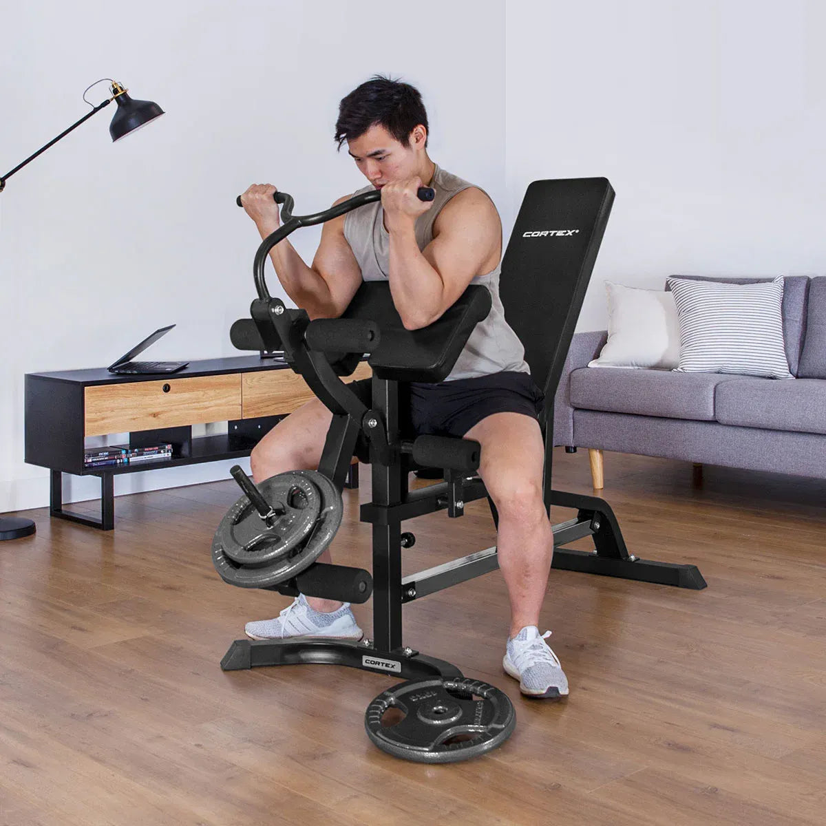 CORTEX BN-11 FID Bench with Preacher Curl and Leg Curl/Extension V572-CSST-BENCHBN11