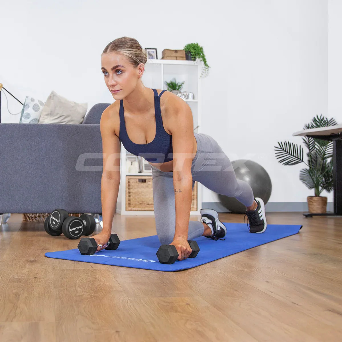 CORTEX 110kg Hex Fixed Dumbbell Set (1-10kg Pairs) V572-CSST-DBHSET-110