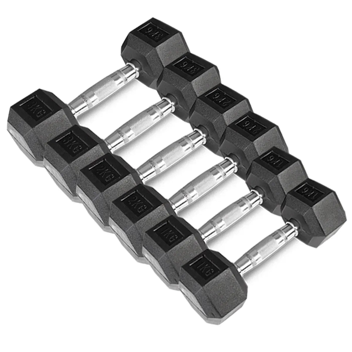 CORTEX 1kg to 3kg Hex Dumbbell Set V572-CSST-DBHSET-12