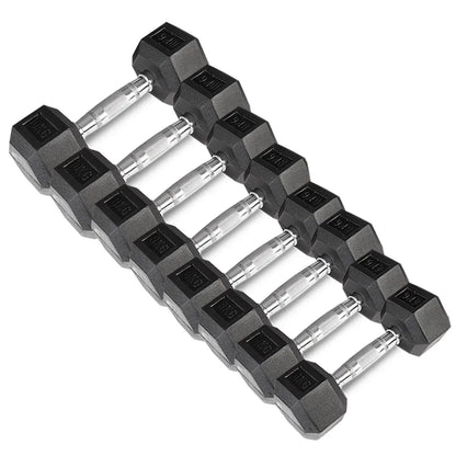 CORTEX 56kg Hex Fixed Dumbbell Set (4, 6, 8, 10kg Pairs) V572-CSST-DBHSET-56