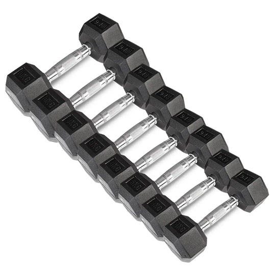 CORTEX 56kg Hex Fixed Dumbbell Set (4, 6, 8, 10kg Pairs) V572-CSST-DBHSET-56