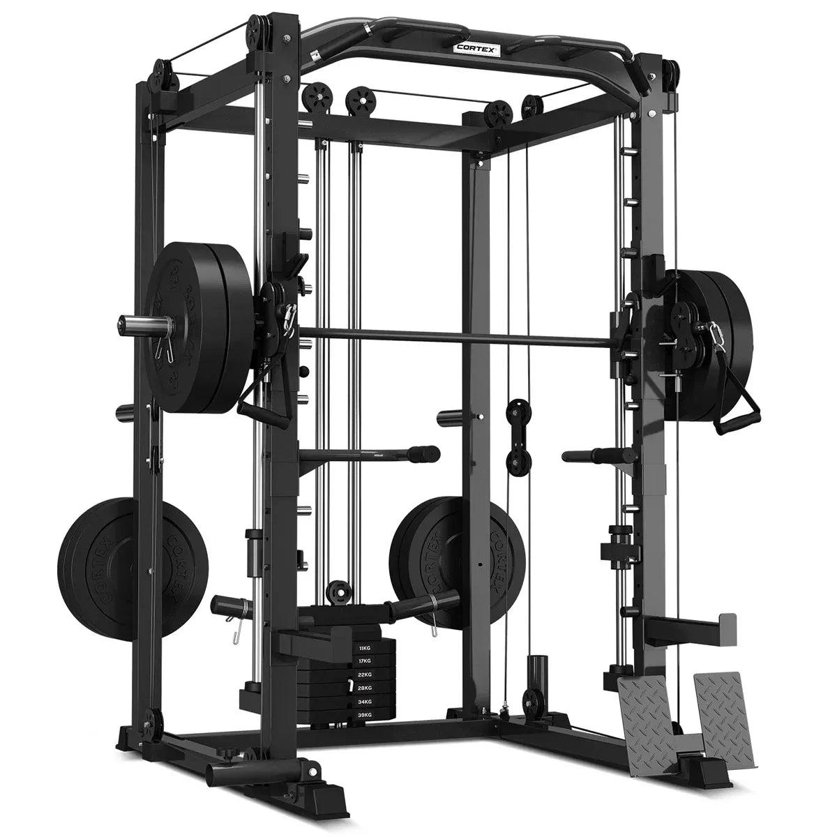 CORTEX SM-20 6-in-1 Power Rack with Smith & Cable Machine V572-CSST-SM20