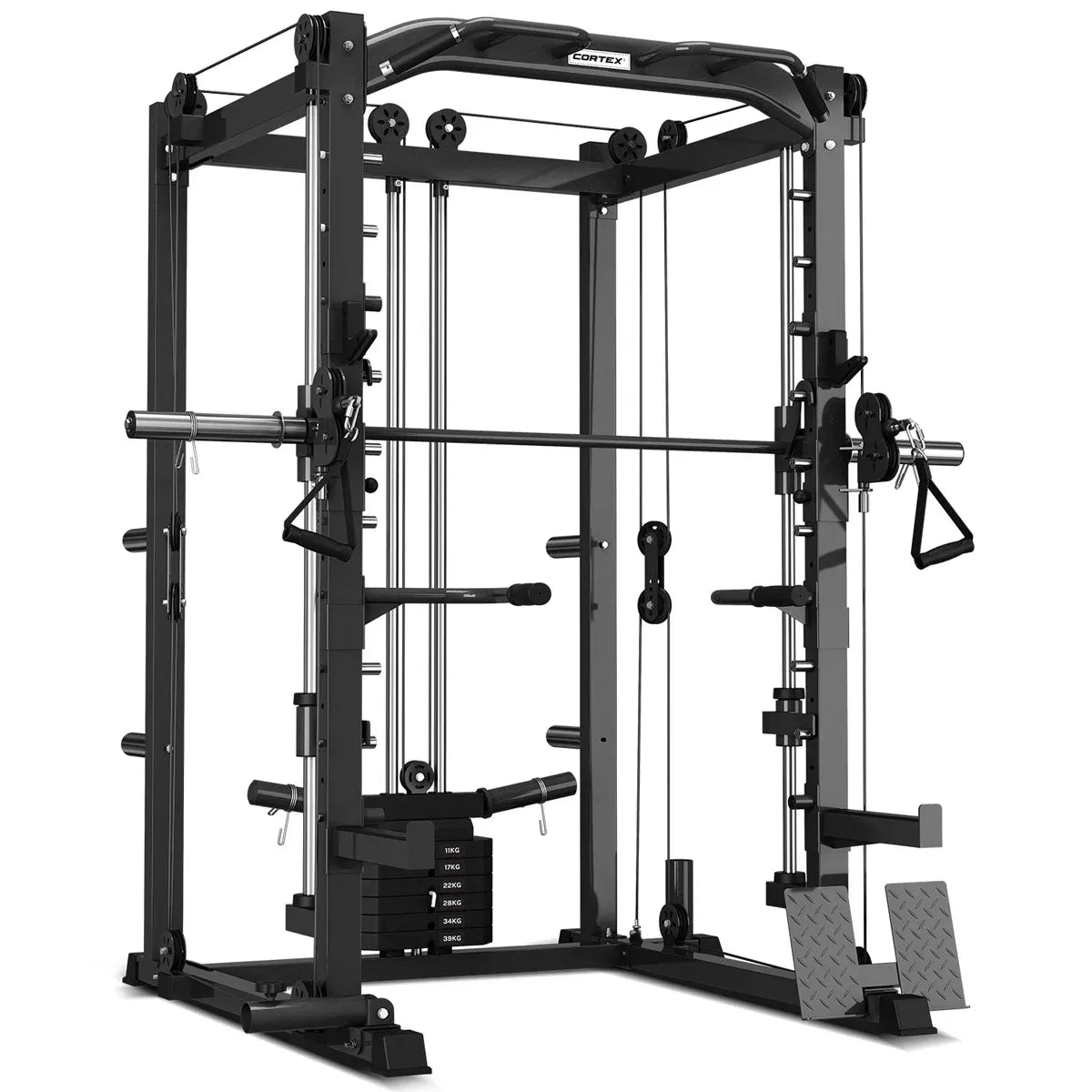 CORTEX SM-20 6-in-1 Power Rack with Smith & Cable Machine V572-CSST-SM20
