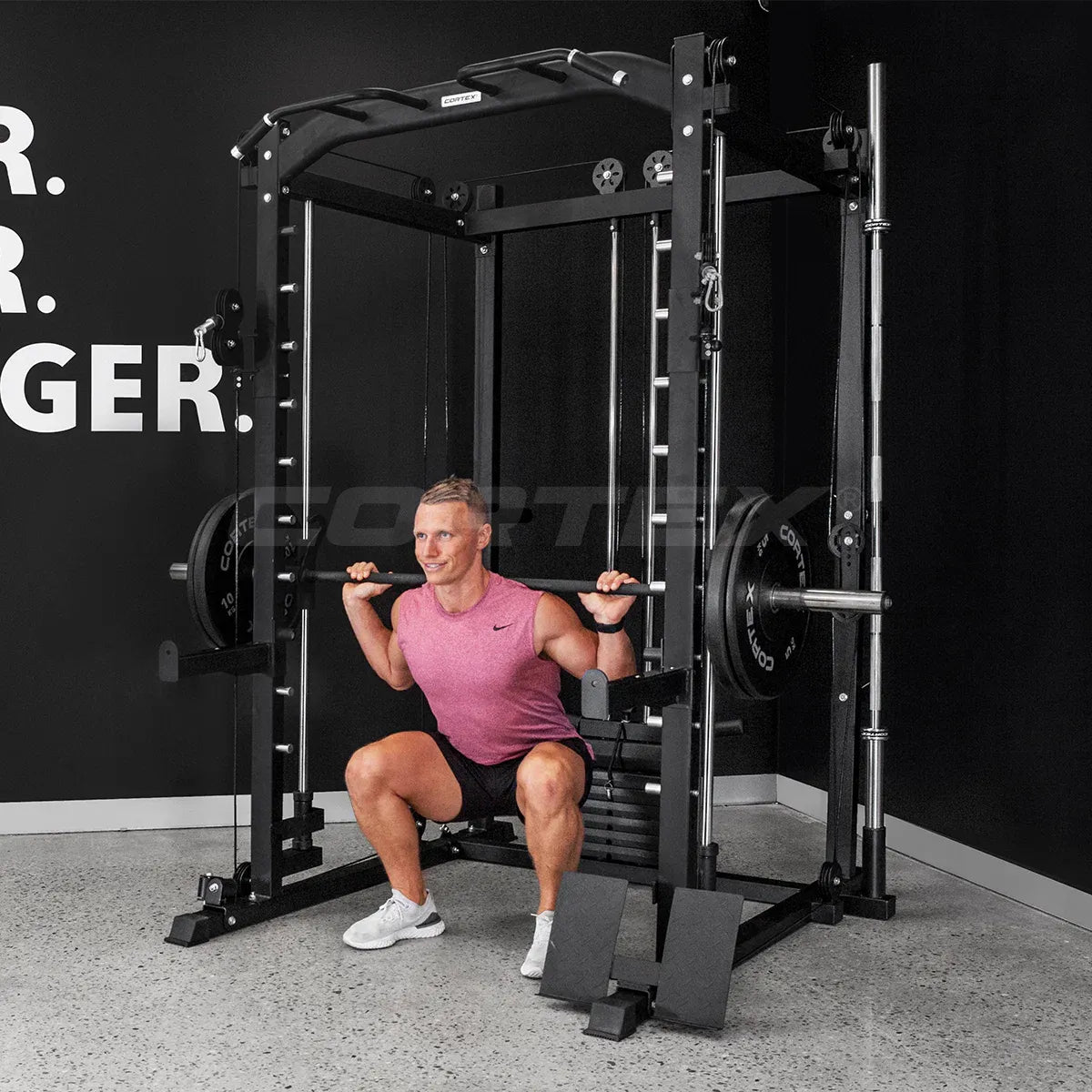CORTEX SM-20 6-in-1 Power Rack with Smith & Cable Machine V572-CSST-SM20