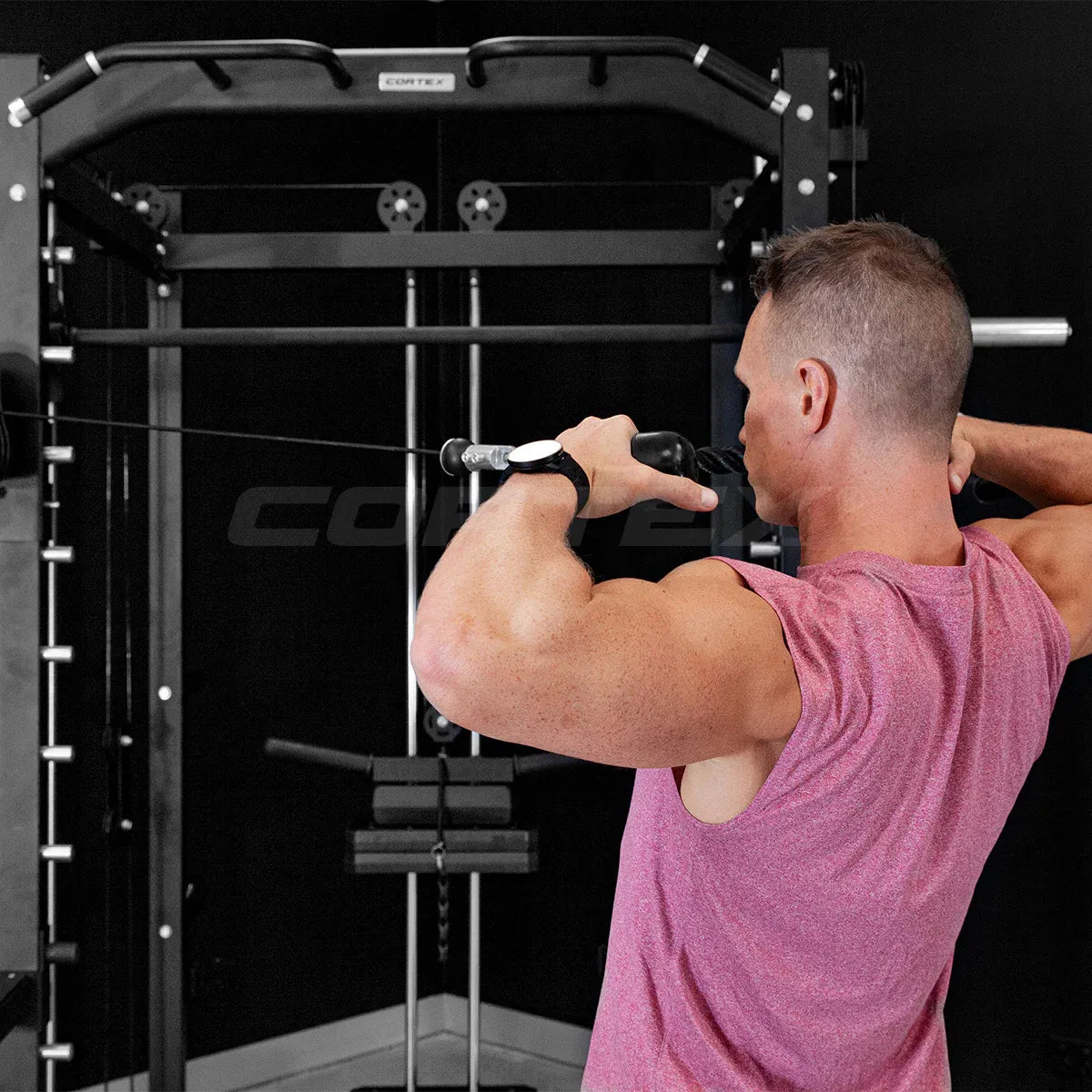 CORTEX SM-20 6-in-1 Power Rack with Smith & Cable Machine V572-CSST-SM20