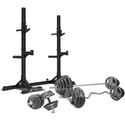 CORTEX SR10 Squat Rack with 90kg Standard Tri-Grip Weight and Bar Set V572-CSST-SR10-B