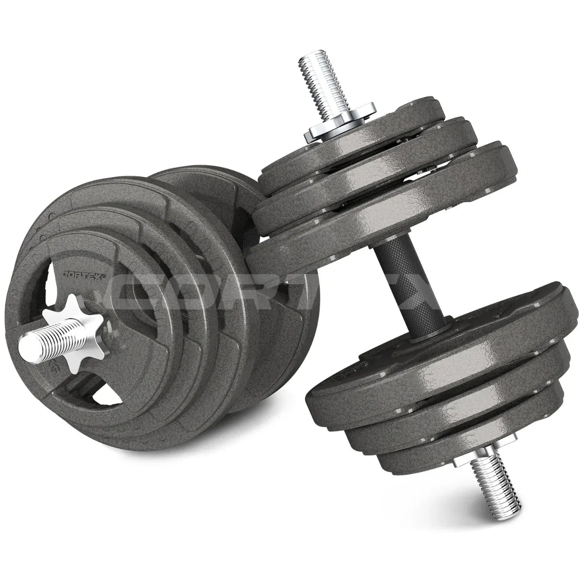 CORTEX SR10 Squat Rack with 90kg Standard Tri-Grip Weight and Bar Set V572-CSST-SR10-B