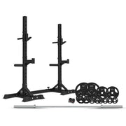 CORTEX SR-10 Squat Rack Package + 100kg Olympic Tri-Grip Weight Plates Package V572-CSST-SR10-C