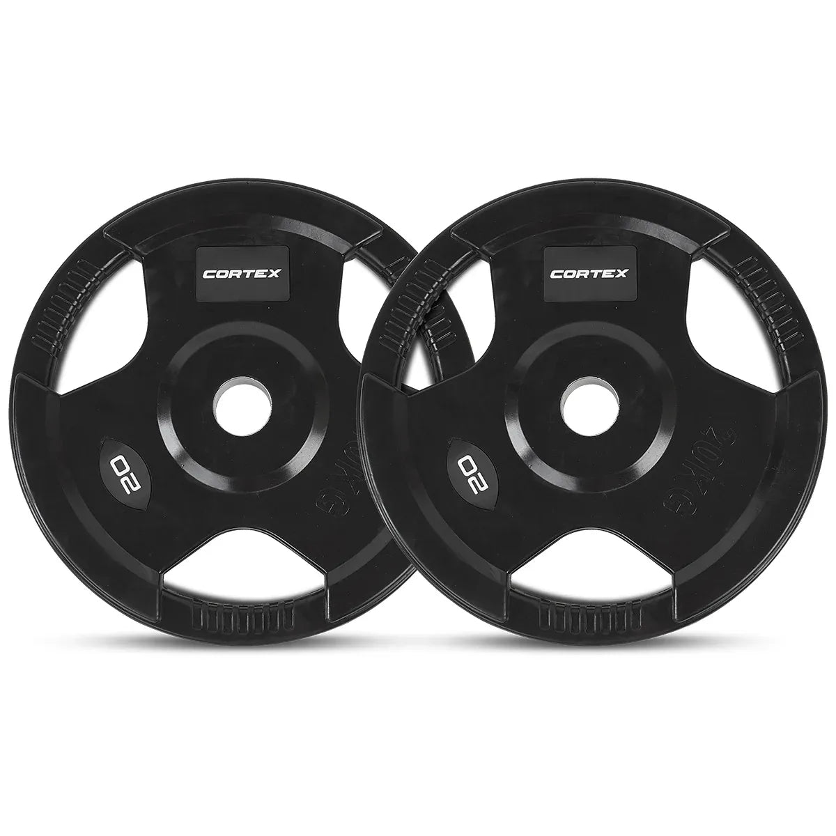 CORTEX SR-10 Squat Rack Package + 100kg Olympic Tri-Grip Weight Plates Package V572-CSST-SR10-C