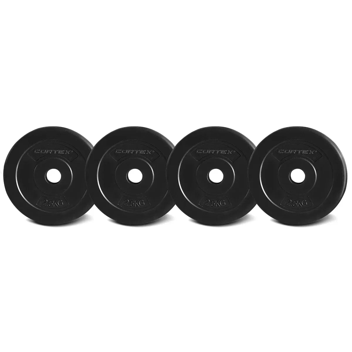CORTEX 2.5kg EnduraShell Standard Weight Plates 25mm (Set of 4) V572-CSST-WPSEC025-4