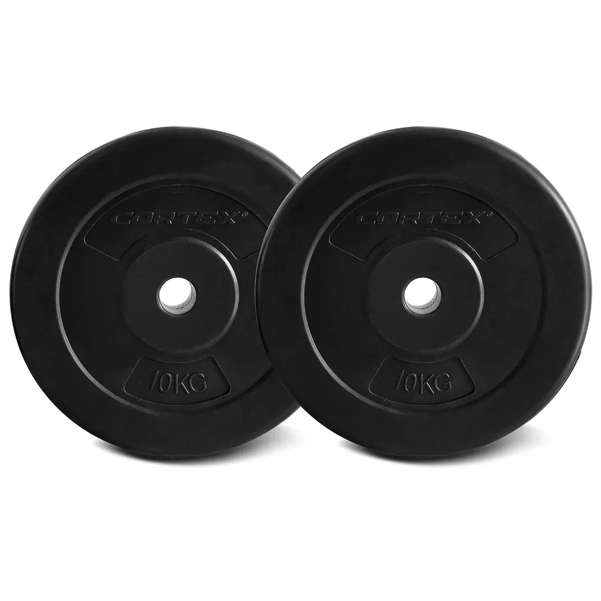 CORTEX 10kg EnduraShell Standard Weight Plates 25mm (2 Pack) V572-CSST-WPSEC100-2