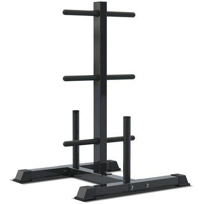 CORTEX 90kg EnduraCast Barbell Weight Set with Weight Tree V572-CSST-WPSECSET-B