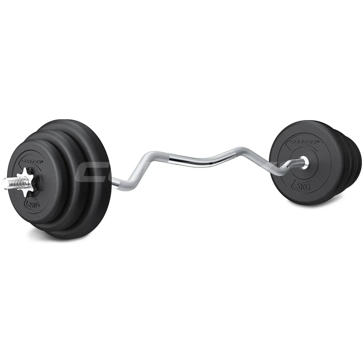 CORTEX 40kg EnduraCast Curl Bar Weight Set V572-CSST-WPSECSET-D