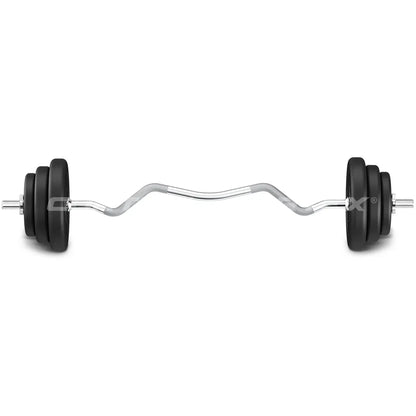 CORTEX 40kg EnduraCast Curl Bar Weight Set V572-CSST-WPSECSET-D