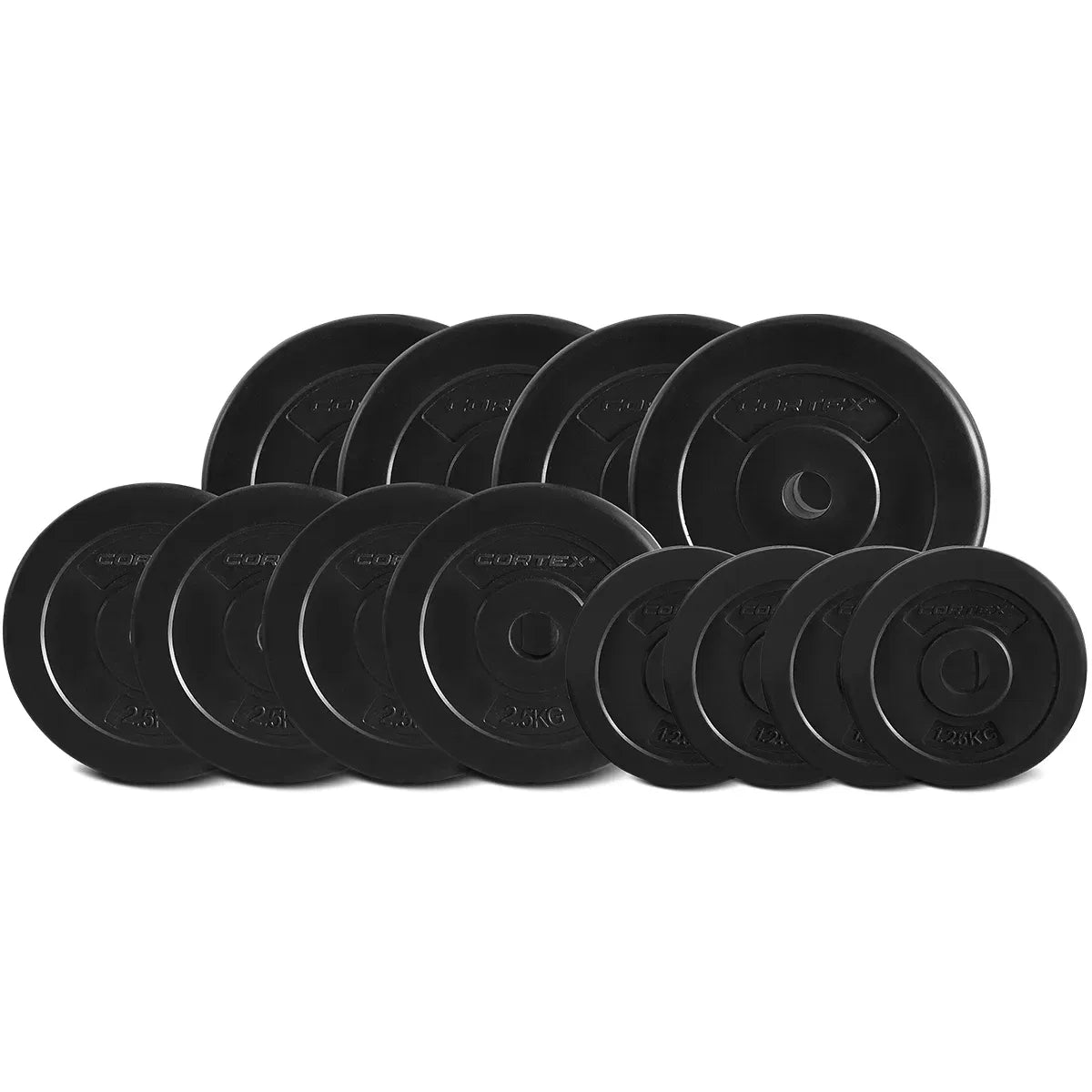 CORTEX 40kg EnduraCast Curl Bar Weight Set V572-CSST-WPSECSET-D