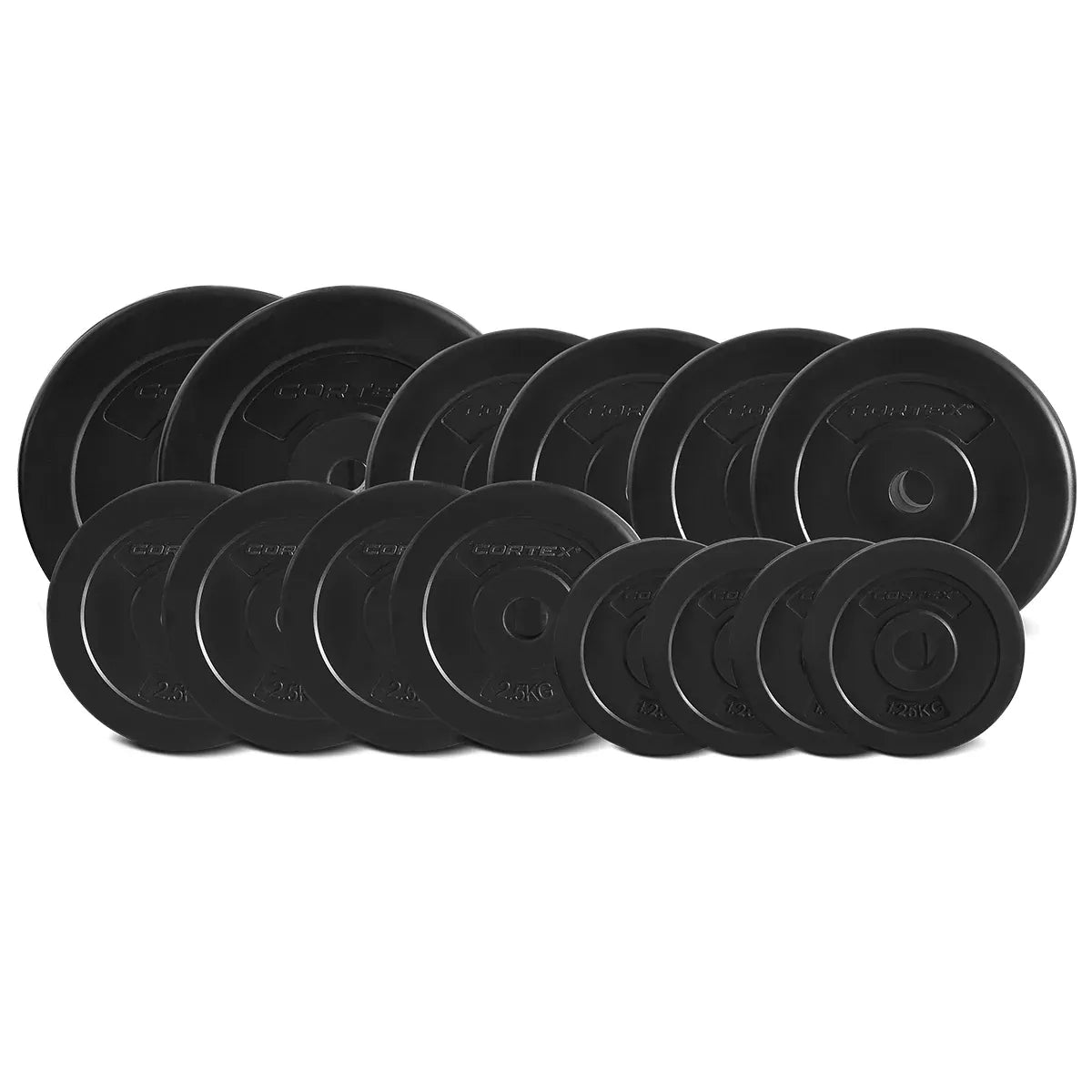 CORTEX 65kg EnduraCast Barbell Weight Set V572-CSST-WPSECSET-F