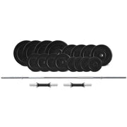 CORTEX 85kg EnduraShell Barbell & Dumbbell Weight Set V572-CSST-WPSECSET-O