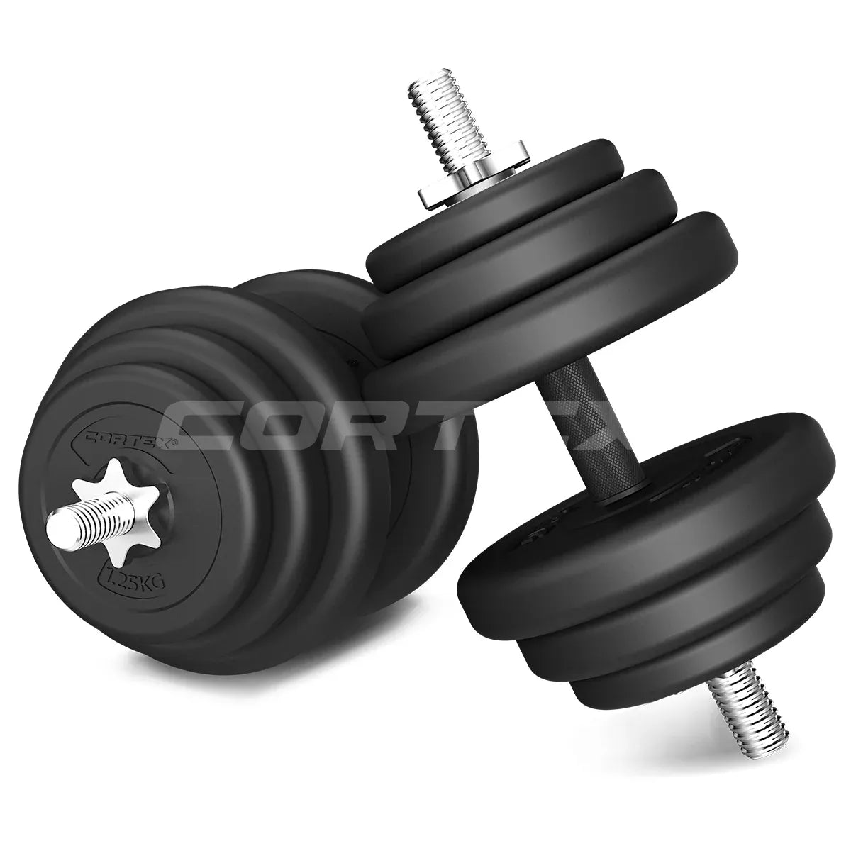 CORTEX 85kg EnduraShell Barbell & Dumbbell Weight Set V572-CSST-WPSECSET-O