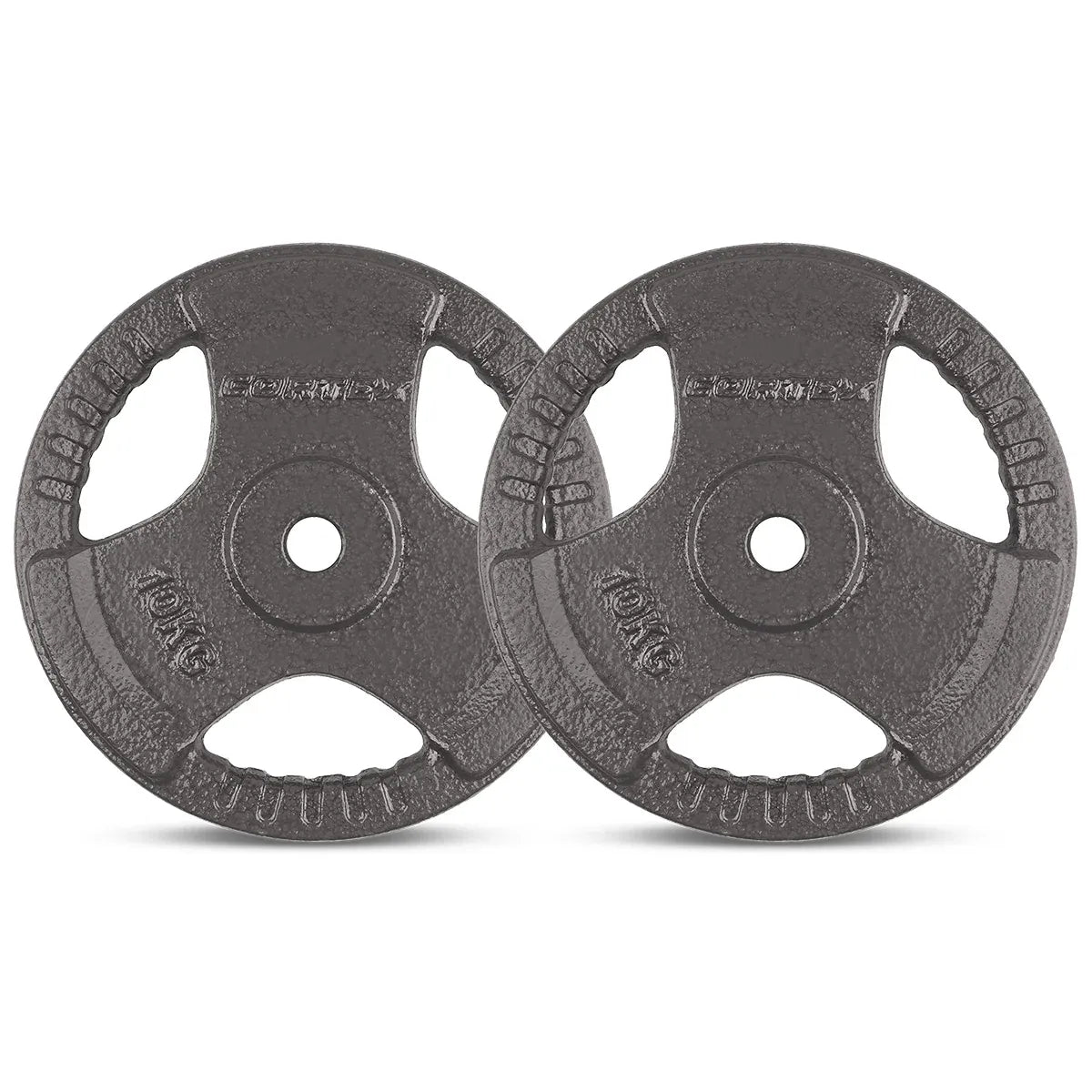 CORTEX 10kg Tri-Grip Standard Plates 25mm (Pair) V572-CSST-WPSTG100-2