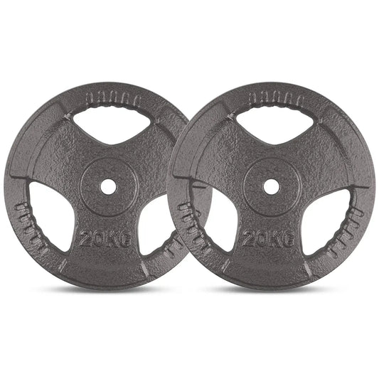 CORTEX 20kg Tri-Grip Standard Plate 25mm (Pair) V572-CSST-WPSTG200-2