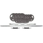 CORTEX 90kg Tri-Grip Standard Barbell Weight Set 25mm V572-CSST-WPSTGSET-A