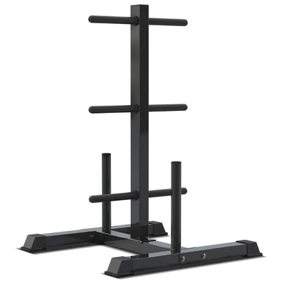 CORTEX 90kg Tri-Grip Standard Barbell Weight Set with Weight Tree 25mm V572-CSST-WPSTGSET-B