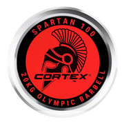 CORTEX SPARTAN100 7ft 20kg Olympic Barbell with Lockjaw Collars V572-CXBB-SPTN100-LC