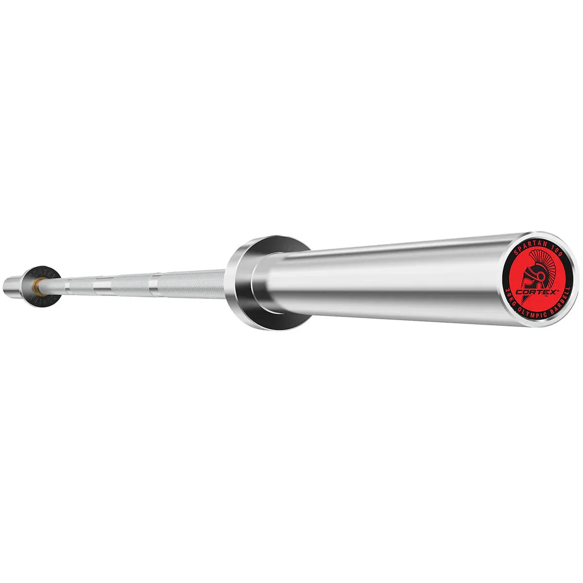 CORTEX SPARTAN100 7ft 20kg Olympic Barbell with Lockjaw Collars V572-CXBB-SPTN100-LC