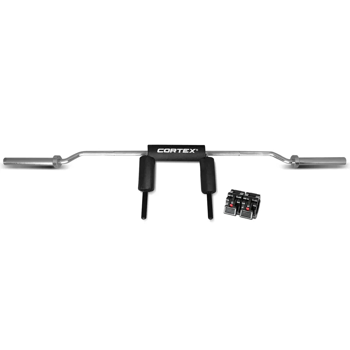 CORTEX Safety Squat Olympic Barbell with Lock Jaw Collars V572-CXBB-STYSQT-LC