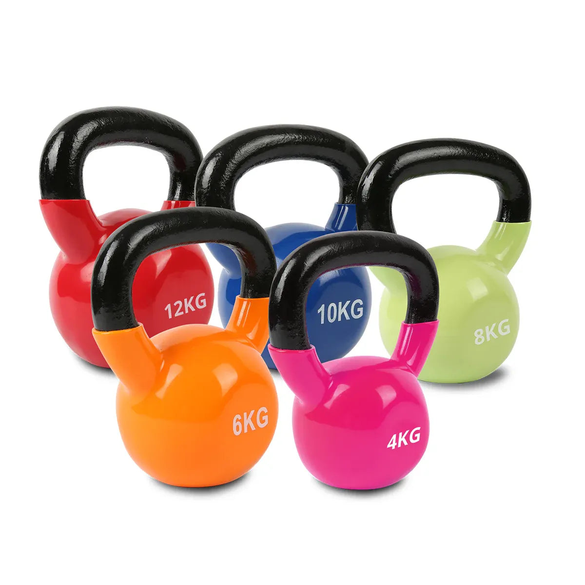 CORTEX 4kg-12kg Kettlebell Vinyl V572-KBVINYLSET4-12KG