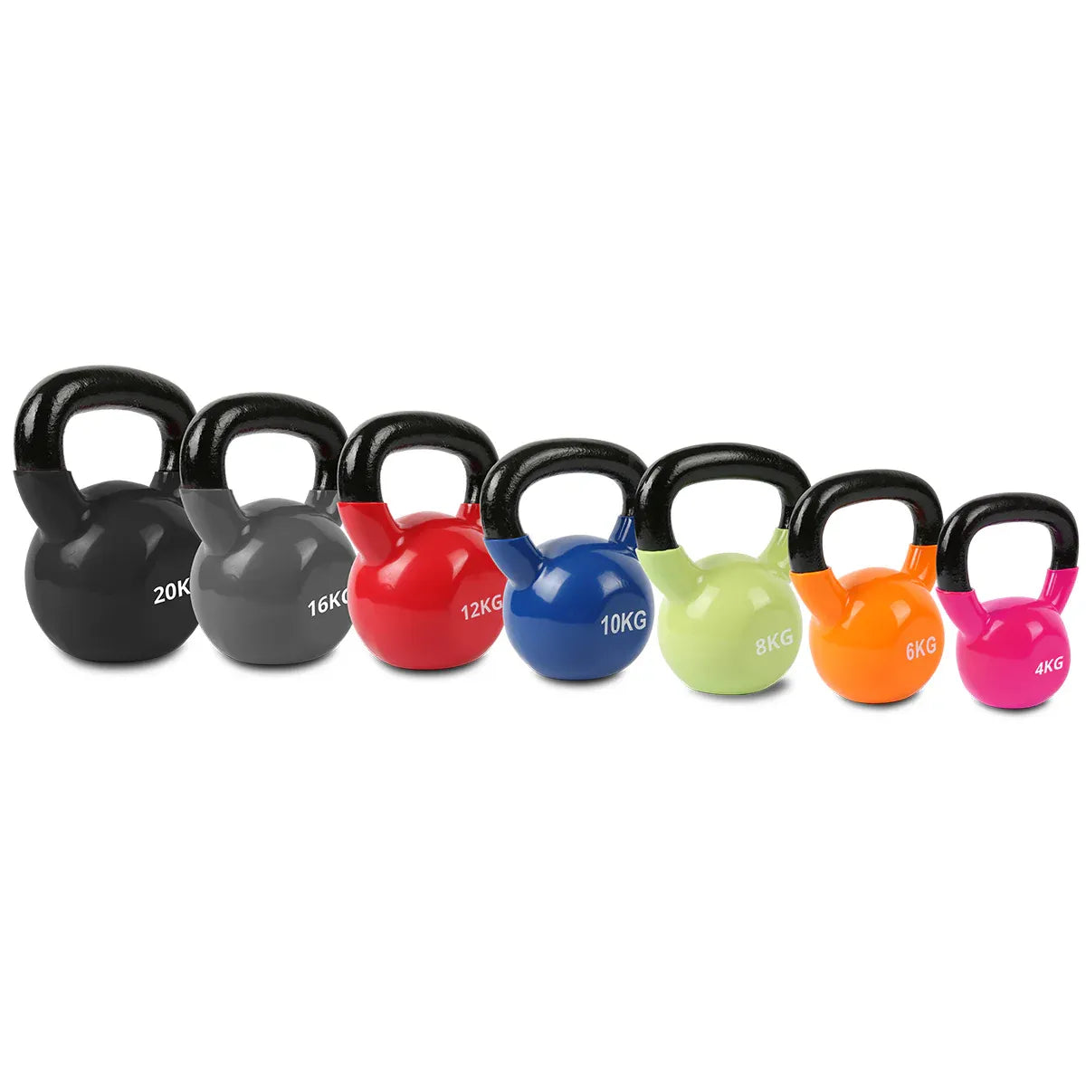 CORTEX 4kg-20kg Kettlebell Set Vinyl V572-KBVINYLSET4-20KG