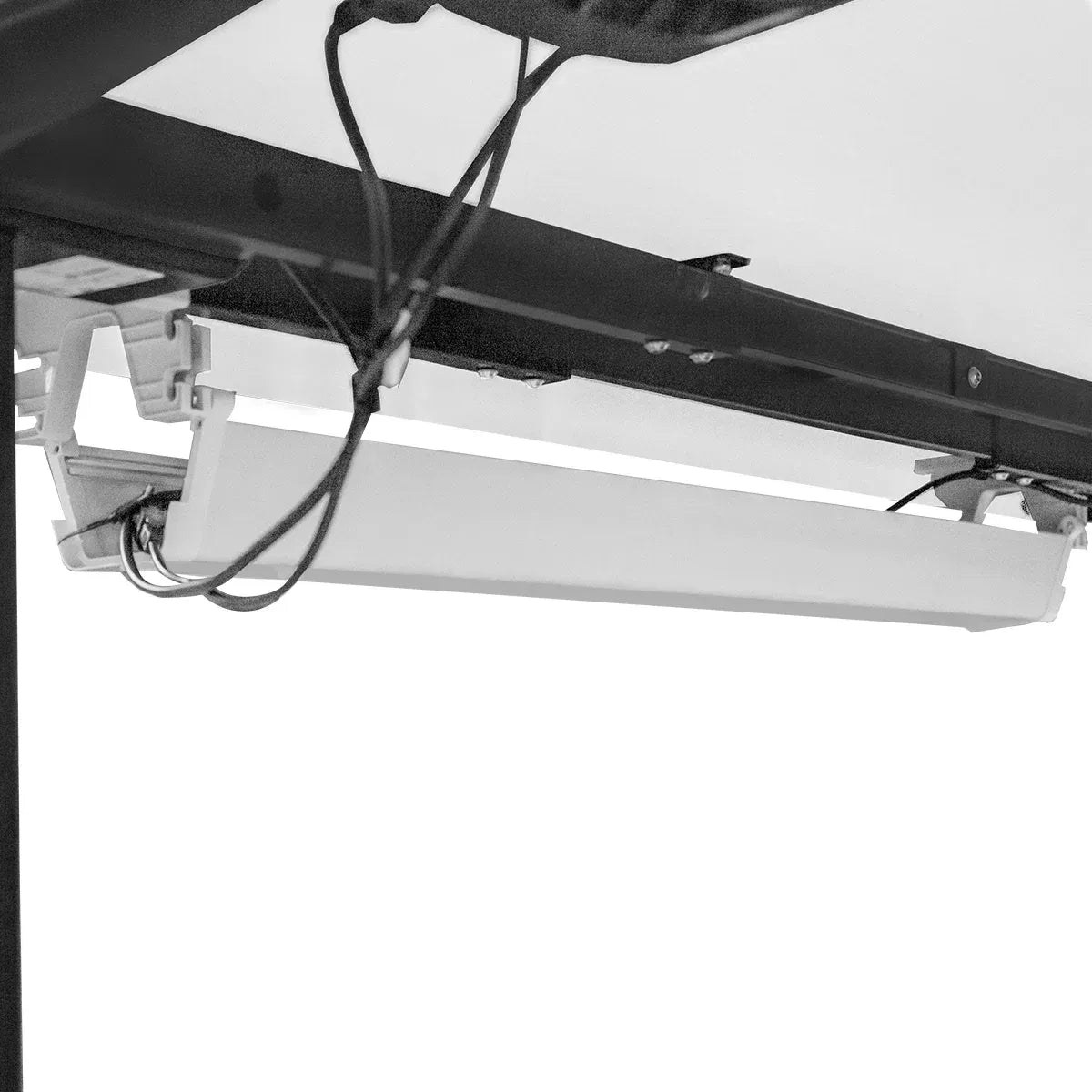 WalkingPad C2 Treadmill + ErgoDesk Automatic Standing Desk 1500mm in White/Black + Cable Management Tray V572-KWTM-C2BK-A
