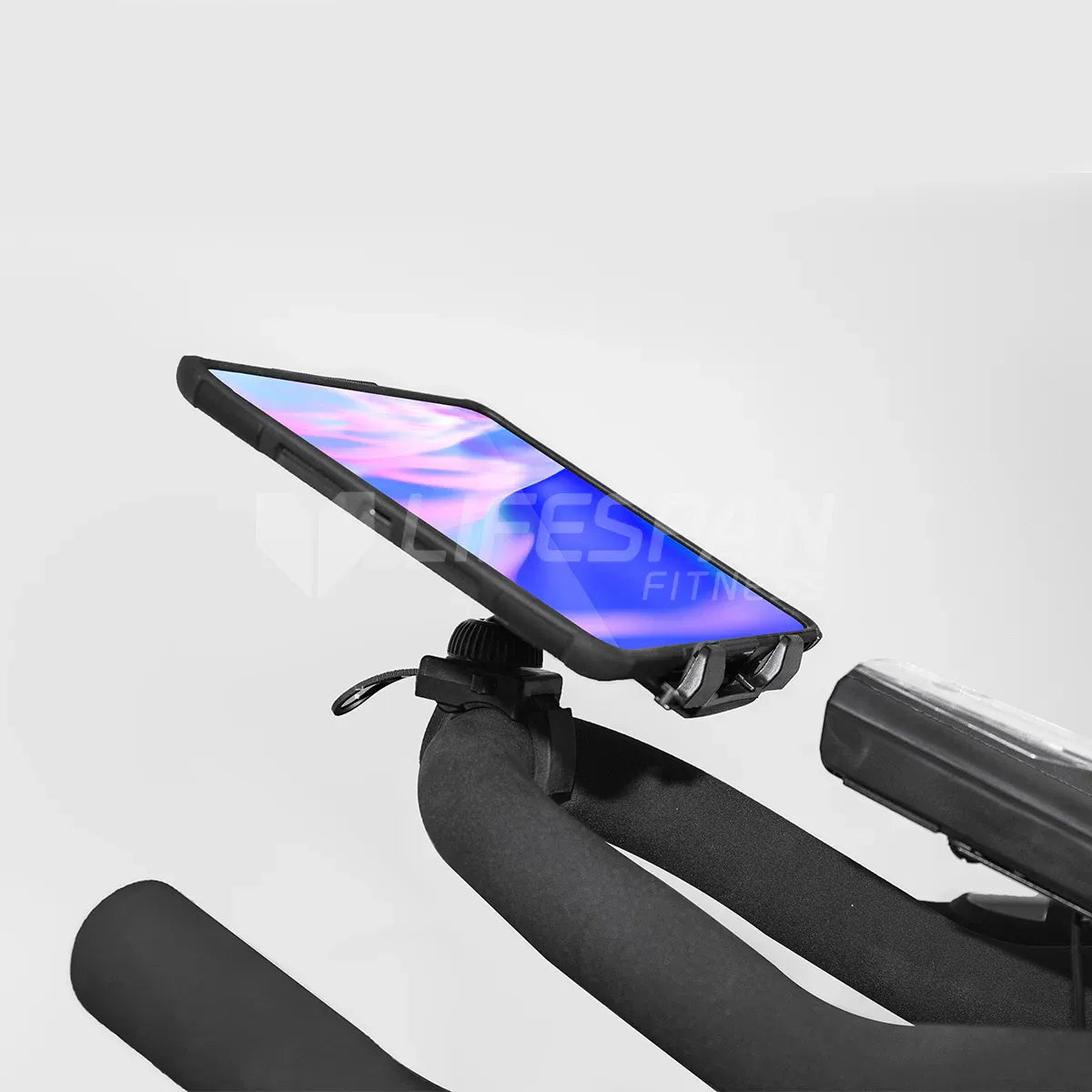 Lifespan Fitness Exercise Bike Phone/Tablet Holder (Suits up to 30mm Handlebars) V572-LFAC-EBPHLDR2