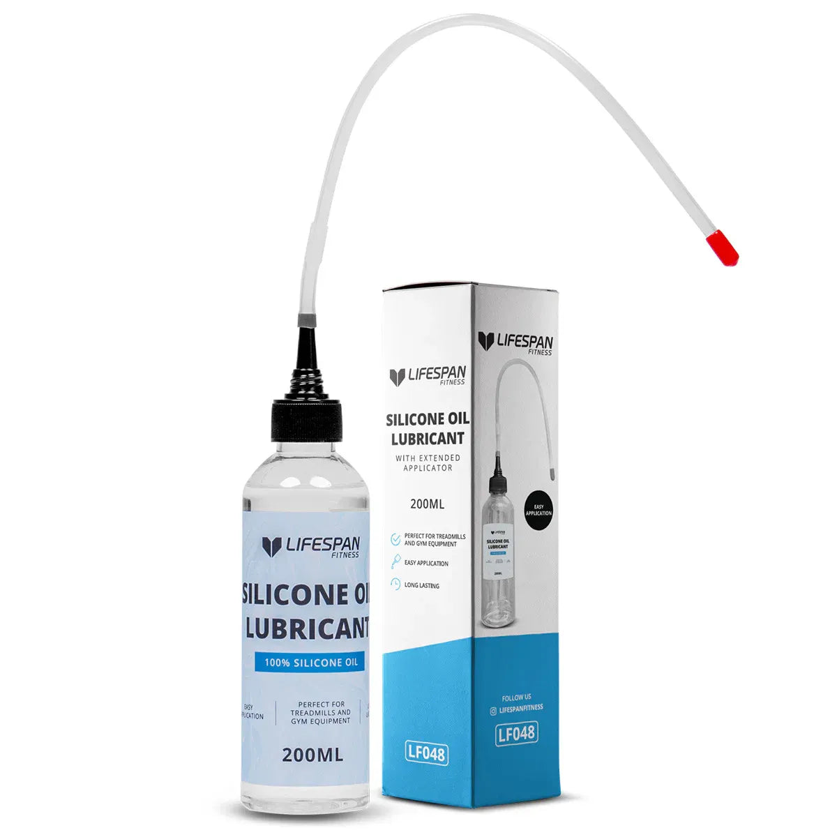 Lifespan Fitness Silicone Oil 200ML Lubricant with Extended Applicator V572-LFCS-SILOIL200