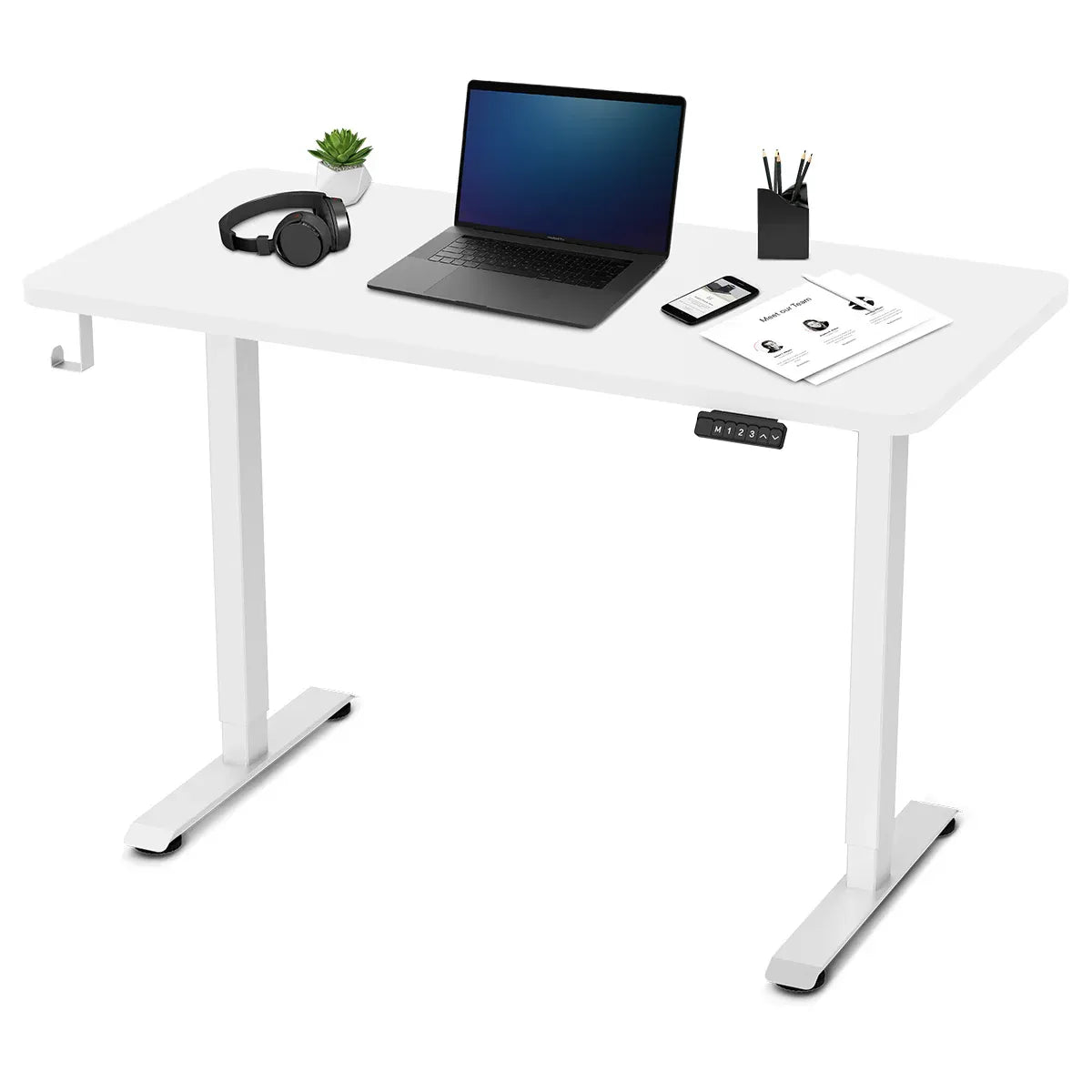 Lifespan Fitness ErgoDesk Electric Standing Desk 120cm (White/White) V572-LFDK-ED120WTWT