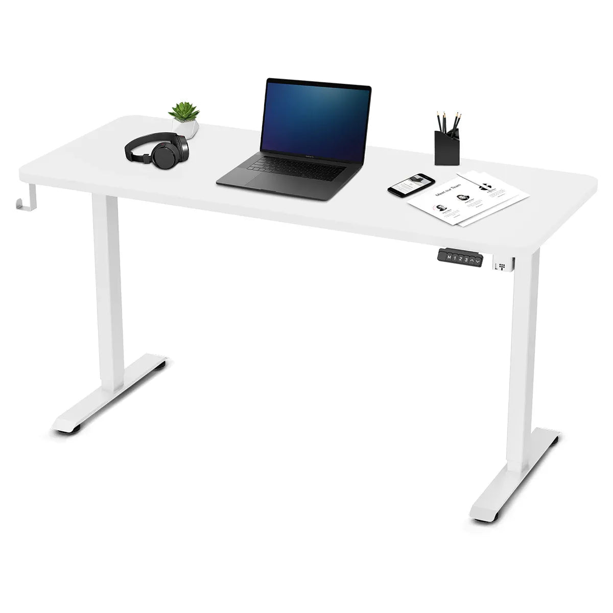 Lifespan Fitness ErgoDesk Electric Standing Desk 140cm (White/White) V572-LFDK-ED140WTWT
