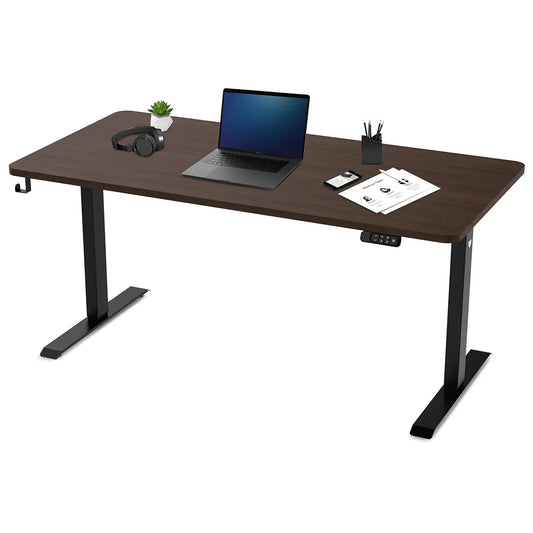 Lifespan Fitness ErgoDesk Electric Standing Desk 160cm (Walnut/Black) V572-LFDK-ED160WNBK