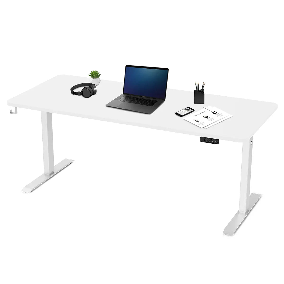 Lifespan Fitness ErgoDesk Electric Standing Desk 180cm (White/White) V572-LFDK-ED180WTWT