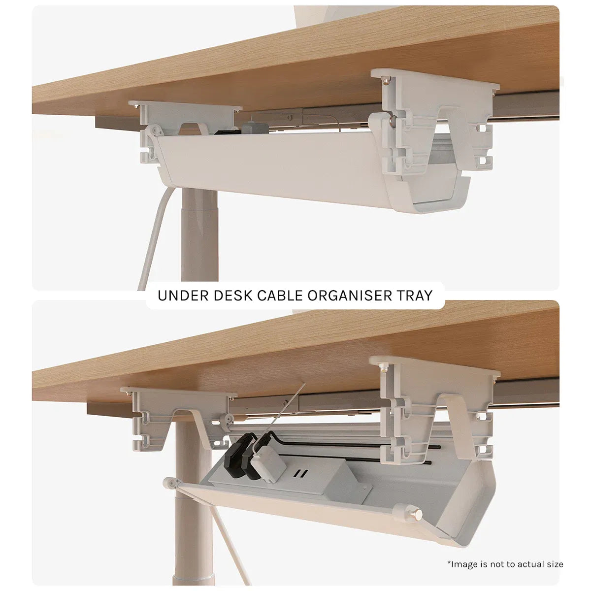 Lifespan Fitness ErgoDesk Height Adjustable Under Desk Cable Management Tray (100cm) V572-LFDK-EDK-06