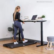Lifespan Fitness ErgoDesk AUTO Series Automatic Standing Desk 150cm in White & Black V572-LFDK-EDKWB-150