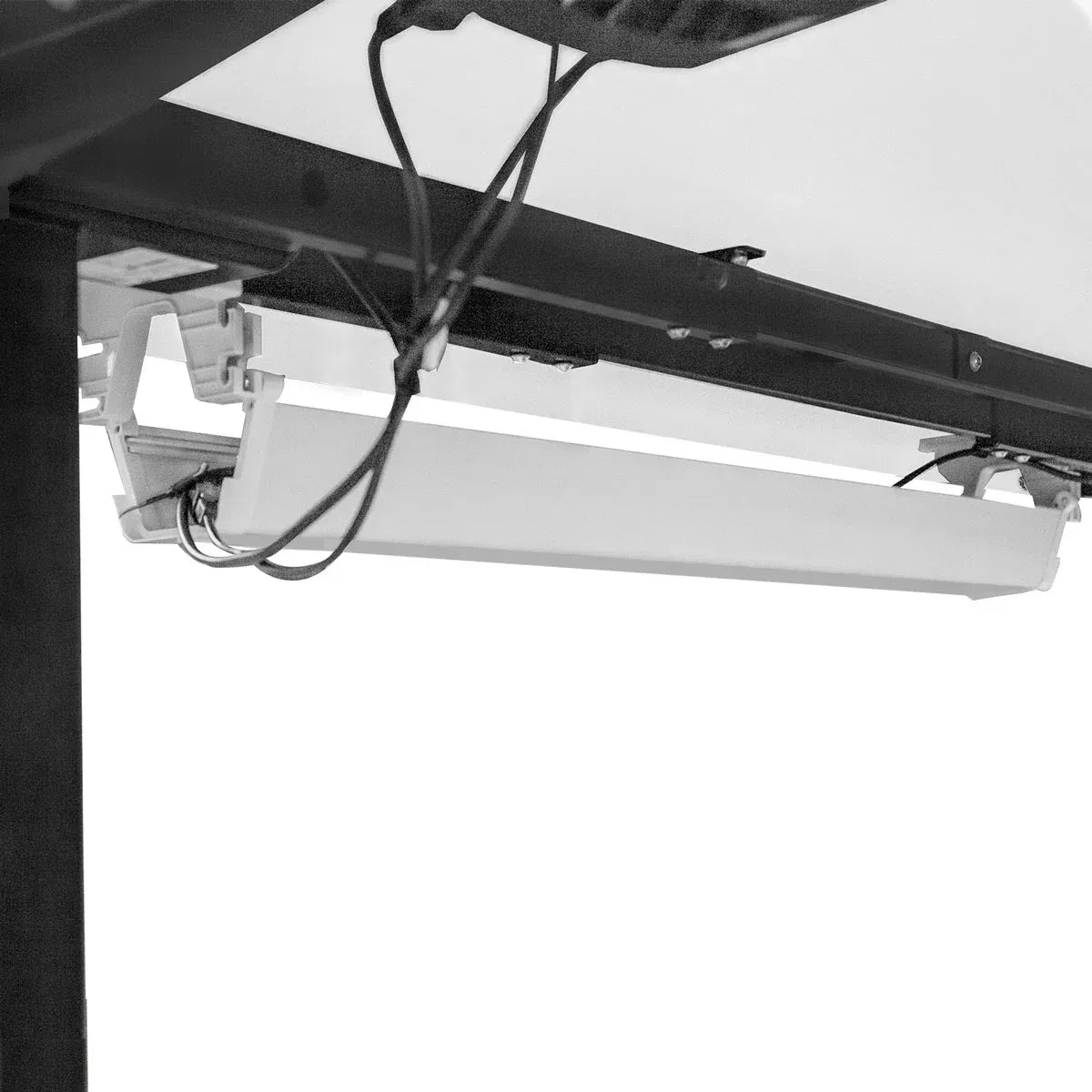 Lifespan Fitness ErgoDesk Automatic Standing Desk 1500mm (White) + Cable Management Tray V572-LFDK-EDKWB-150C