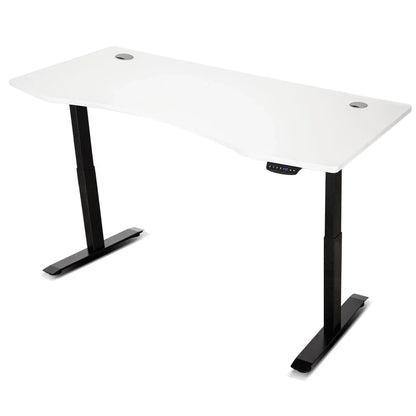Lifespan Fitness ErgoDesk Automatic Standing Desk 1500mm (White) + Cable Management Tray V572-LFDK-EDKWB-150C