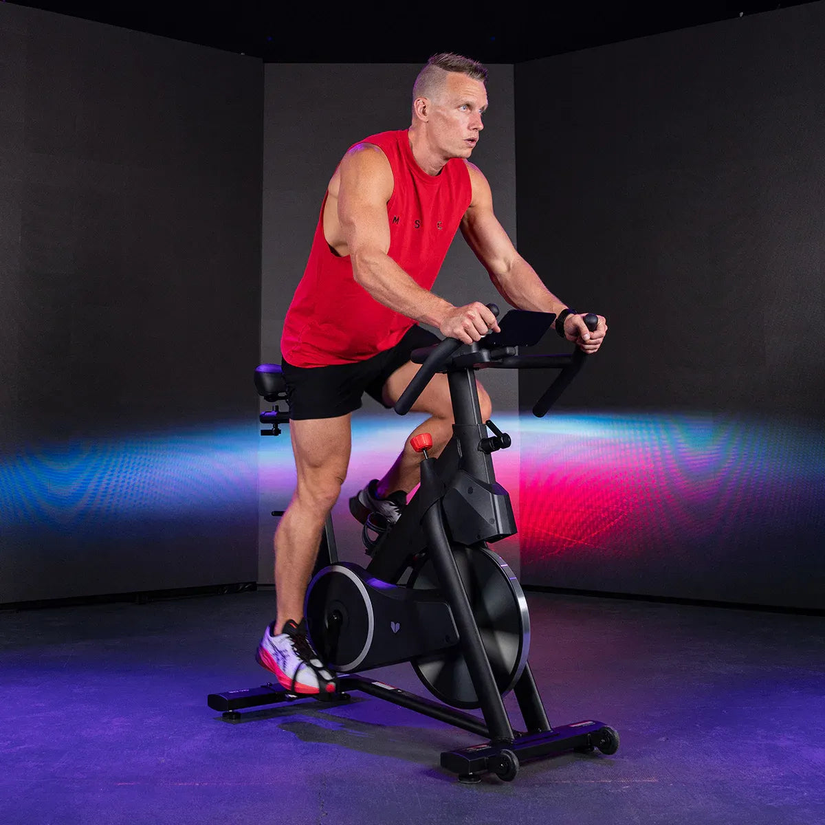Lifespan Fitness SM-420 Spin Bike with Automatic Magnetic Resistance V572-LFEX-SM420