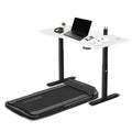 Lifespan Fitness V-FOLD Treadmill with ErgoDesk Automatic Standing Desk 1500mm in White/Black V572-LFTM-VFOLD-A