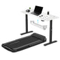 Lifespan Fitness V-FOLD Treadmill with ErgoDesk Automatic Standing Desk 1500mm in White/Black with Cable V572-LFTM-VFOLD-E