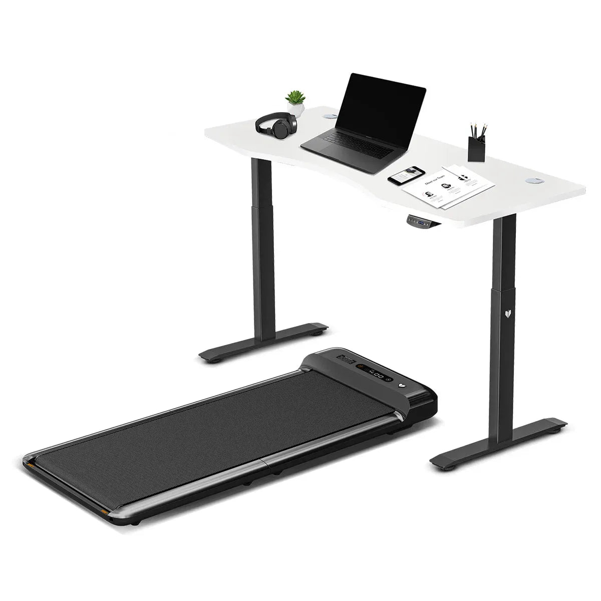Lifespan Fitness Walkingpad M2 Treadmill with Dual Motor Automatic Standing Desk 150cm in White/Black V572-LFTM-WPADM2-A