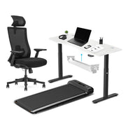 Lifespan Fitness WalkingPad M2 + ErgoDesk 1500mm White + Cable Management + DM9 Chair V572-LFTM-WPADM2-I