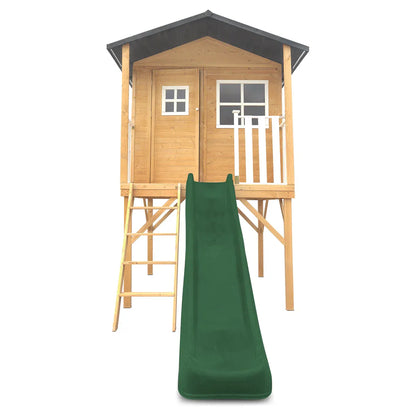 Lifespan Kids Burleigh Cubby House with 2.2m Slide (Green) V572-LKCH-BUR-GN